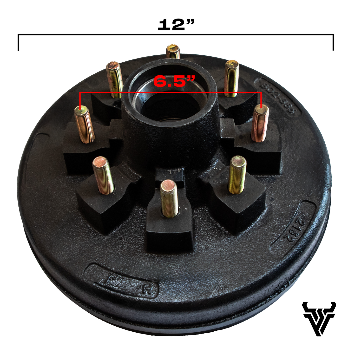 7K 8-6.5" BP BRAKE DRUM 12"