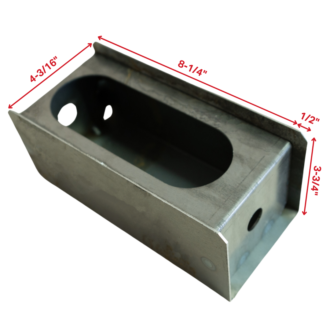 OVAL TAILLIGHT BRACKET 3/4" SIDE LIGHT W/ LICENSE PLATE HOLDER DRIVER/PASSENGER