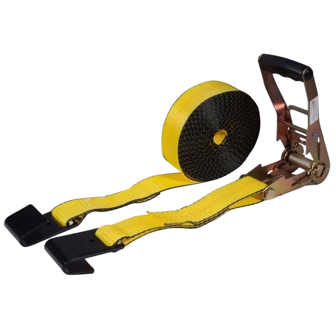 STRAP RATCHET - 2" X 27' - FLAT HOOKS - 3.3K