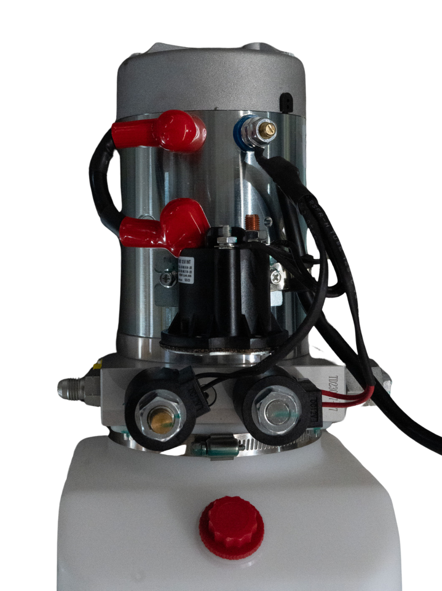12V HYDRAULIC PUMP - DOUBLE ACTING WITH 3QT TANK
