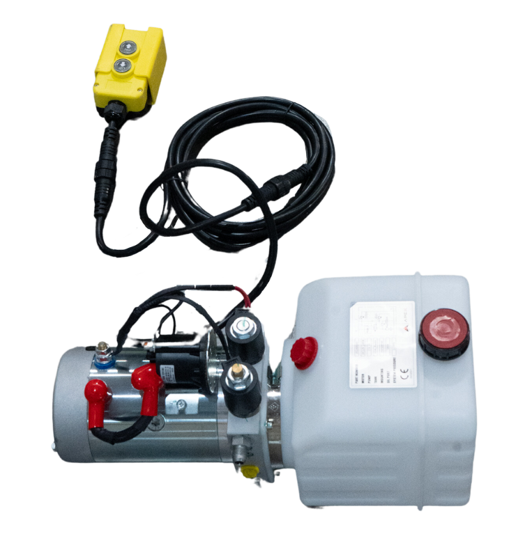12V HYDRAULIC PUMP - DOUBLE ACTING WITH 3QT TANK