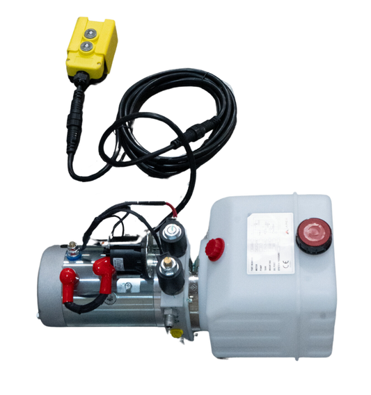 12V HYDRAULIC PUMP - DOUBLE ACTING WITH 3QT TANK
