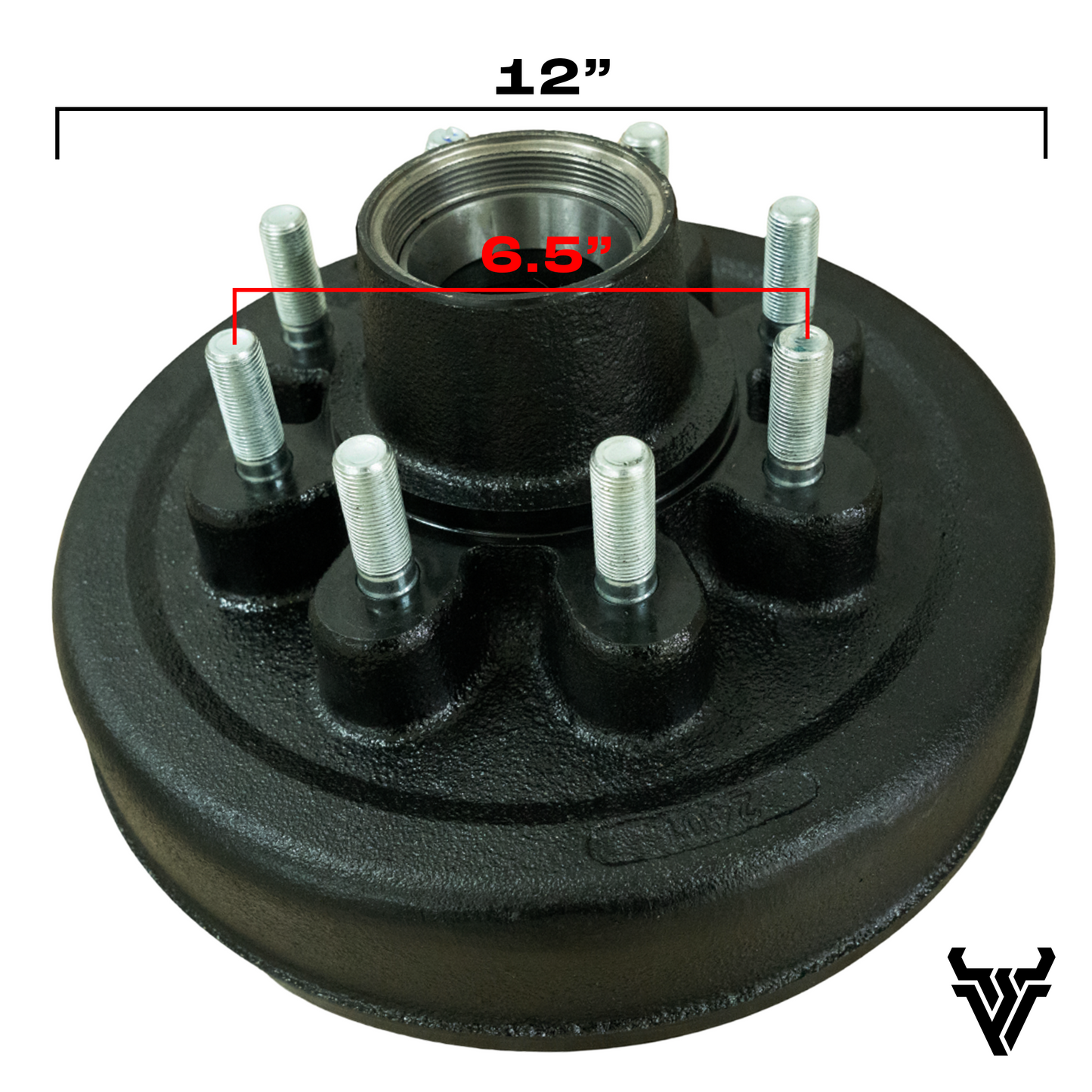 8K 8-6.5" BP BRAKE DRUM 12"