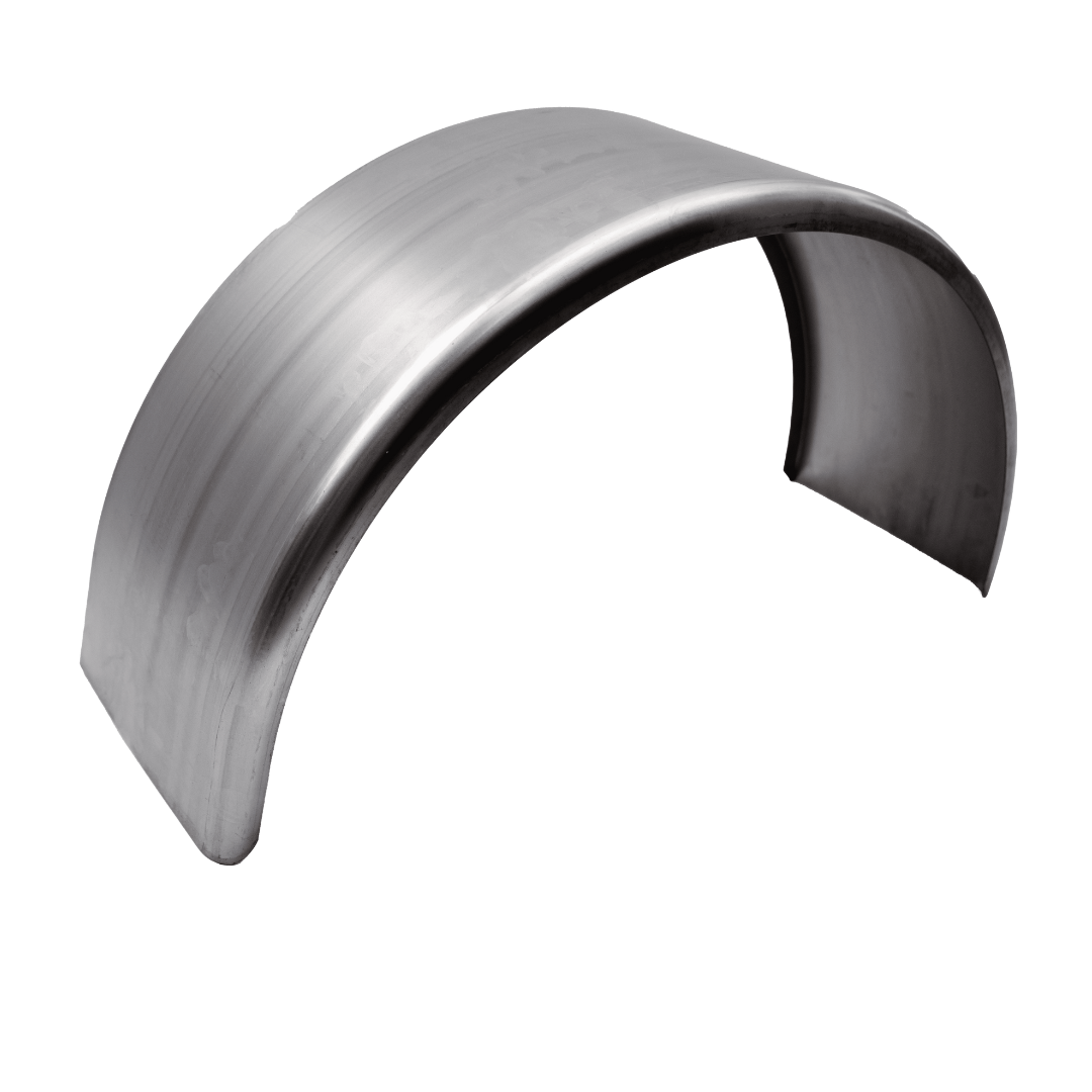 SINGLE AXLE ROUND FENDER - 16GA SMOOTH STEEL